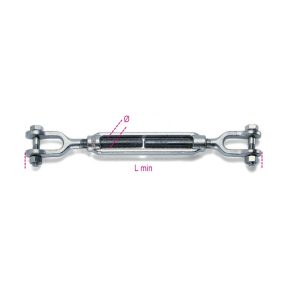 8009Z M24 Mindkét oldalon kengyeles, feszítőszerelvény, galvanizált - Beta - 080090024   8009Z M24 Mindkét oldalon kengyeles, feszítőszerelvény, galvanizált - Beta - 080090024