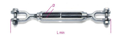 8009Z-K Mindkét oldalon kengyeles, feszítőszerelvény, galvanizált - Beta - 080099008