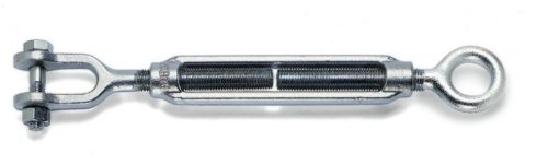 8010Z M8 Feszítőszerelvény szemmel és kengyellel, galvanizált - Beta - 080100008