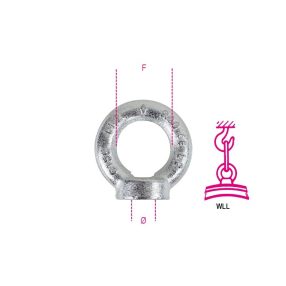   8042EZ-K Emelő gyűrűs anya, horganyzott - Beta - 080429422