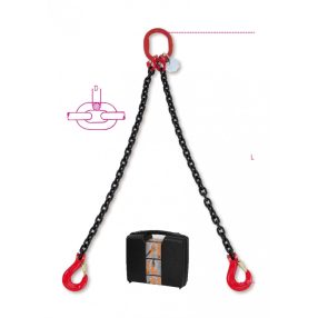   8092 rögzítő emelőheveder 2 karos lánc táskában - Beta - 080920163