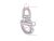 8273 16 Karabiner horog gyorscsatlakozóval és szemes forgószem Nemesacél AISI 316 - Beta - 082730016