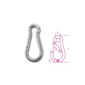 8274 8X80 Karabiner horog AISI 316 - Beta - 082740208 8274 8X80 Karabiner horog AISI 316 - Beta - 082740208