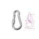 8274G 10X100 Karabiner horog anyával AISI 316 - Beta - 082740310