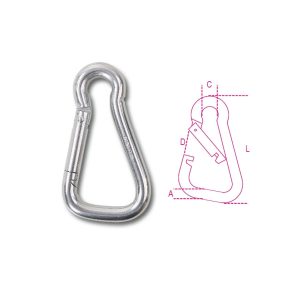 8276 8X80 Asszimmetrikus karabiner horog AISI 316 - Beta - 082760208   8276 8X80 Asszimmetrikus karabiner horog AISI 316 - Beta - 082760208
