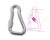 8276G 10X100 Asszimmetrikus karabiner horog AISI 316 - Beta - 082760310