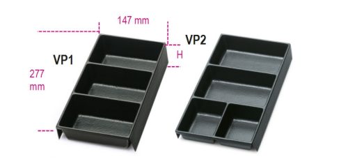 VP1 - VP2 Hőformált műanyag tálcák az összes C22, C23, C23C szerszámládához - Beta - 088880351