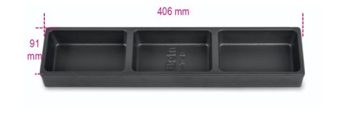 VP7-C ABS hőformált tálca 3 rendezőtálcával a C45PRO szerszámkocsikhoz - Beta - 088880361