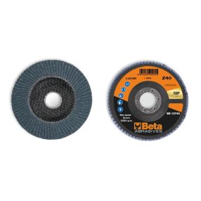 11216B 80 Csiszolótárcsák cirkónium csiszolóvászonnal, üvegszál csiszolótalp, egylamellás kivitel - Beta - 112160108   11216B 80 Csiszolótárcsák cirkónium csiszolóvászonnal, üvegszál csiszolótalp, egylamellás kivitel - Beta - 112160108