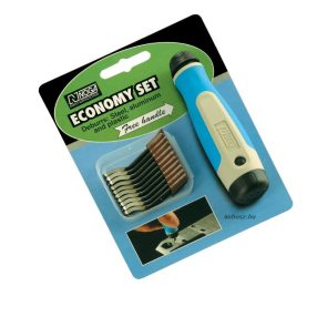   S Gazdaságos sorjázó készlet (NG-1 markolat és 20db S10 elforduló penge) - Noga - NG8200