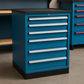 Fiókos szekrények és rögzített tárolómodulok műhelyberendezéshez