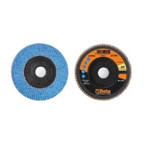 Beta kerámia bevonatú lamellás cirkónium csiszolótárcsák