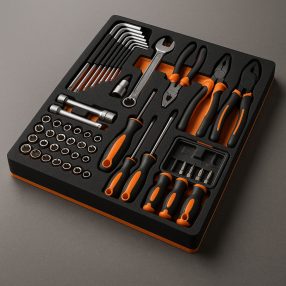 Habbetétes tálcás szerszámkészletek