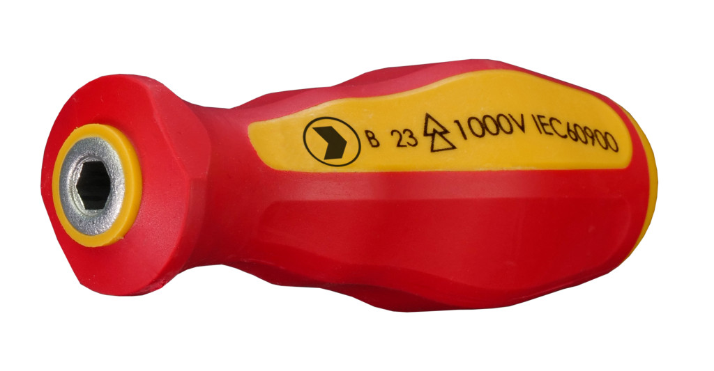 1/4 VDE szigetelt bitbefogós csavarhúzó markolat, bitbefogó nyél (1000V IEC60900) - Felo - 03820500 1/4 VDE szigetelt bitbefogós csavarhúzó markolat, bitbefogó nyél (1000V IEC60900) - Felo - 03820500