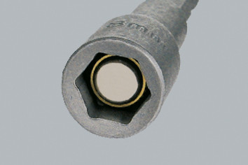 6x66mm hatlapú mágneses csavarbehajtó bit/ dugókulcsos mágneses bitfej E 6,3 1/4 - Felo - 03906010
