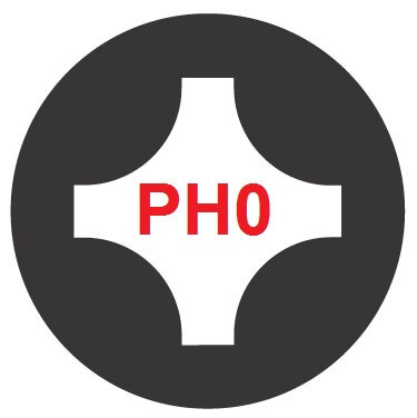 PH0x60mm Phillips precíziós műszerész csillagcsavarhúzó forgósapkás 2K markolat - Felo - 24200150