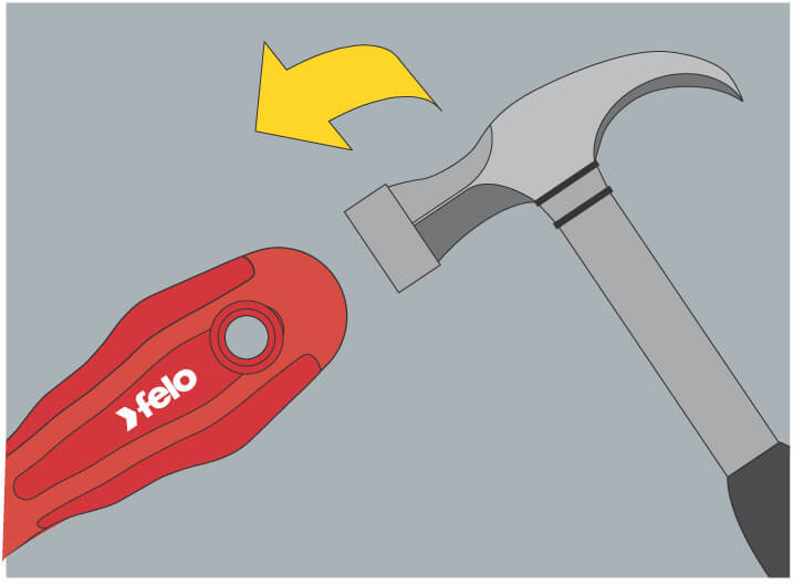 T8x60mm No.9 Torx csavarhúzó kétkomponensű ergonomikus műanyag markolattal - Felo - 90808340