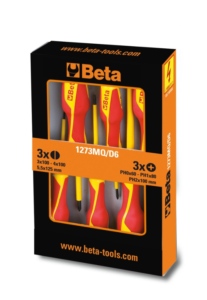 1273MQ/D6 6 részes csavarhúzó szerszám készlet - Beta - 012730851 1273MQ/D6 6 részes csavarhúzó szerszám készlet - Beta - 012730851