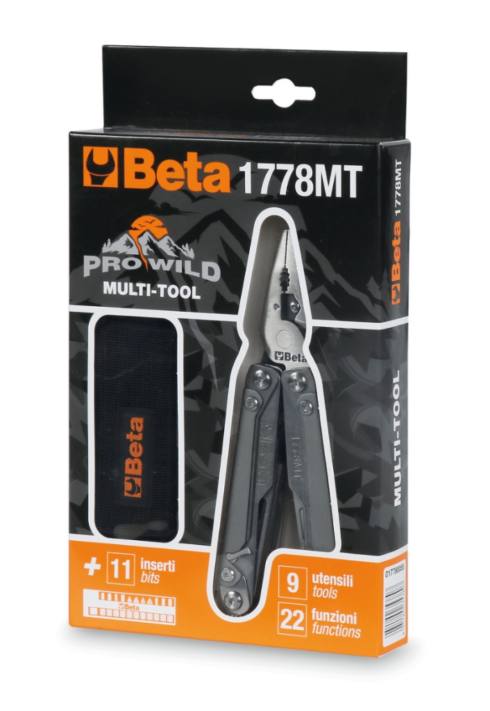 1778MT Multifunkciós szerszám csavahúzó betétekkel és tokkal - Beta - 017780055 1778MT Multifunkciós szerszám csavahúzó betétekkel és tokkal - Beta - 017780055