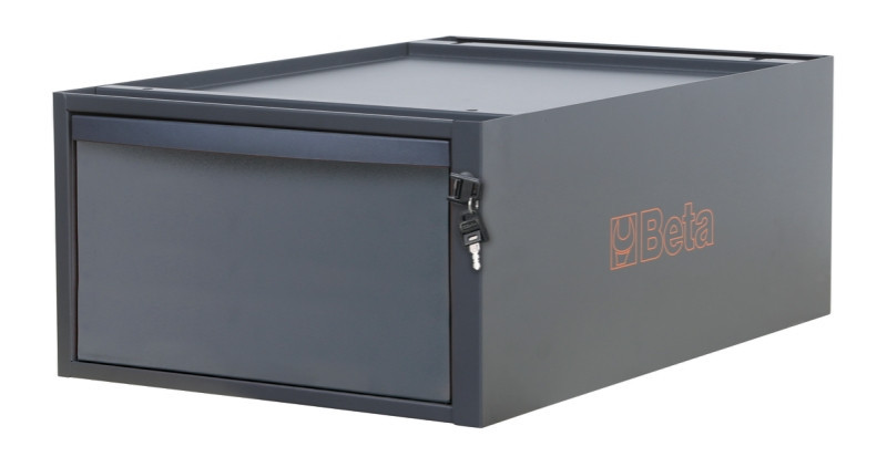 C58CS/A 2C 2 fiókos, 257 mm magas szerszámtároló a C58BC moduláris munkapadokhoz - Beta - 058000675