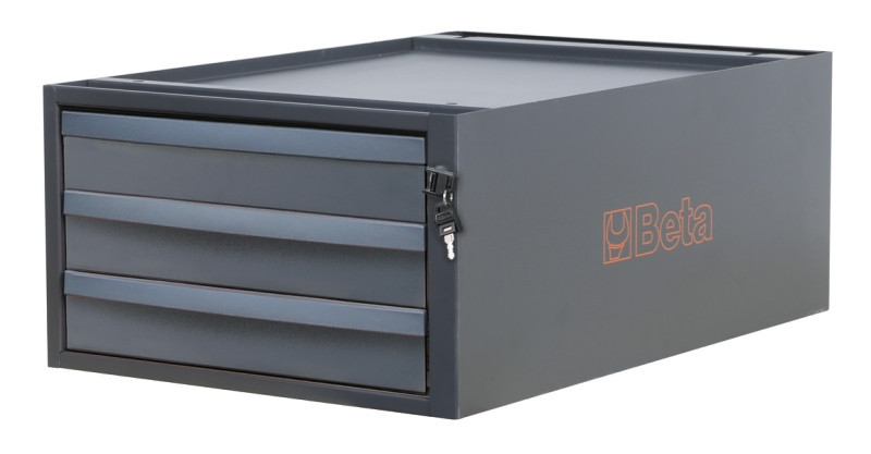 C58CS/O 3C 3 fiókos, 257 mm magas szerszámtároló a C58BC moduláris munkapadokhoz - Beta - 058000673 C58CS/O 3C 3 fiókos, 257 mm magas szerszámtároló a C58BC moduláris munkapadokhoz - Beta - 058000673