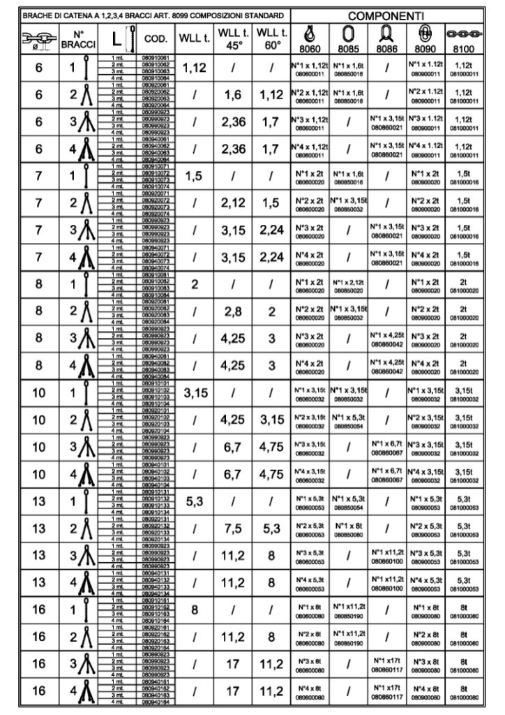 8091 D6-1 rögzítő emelőheveder 1 karos lánc táskában - Beta - 080910001 8091 D6-1 rögzítő emelőheveder 1 karos lánc táskában - Beta - 080910001