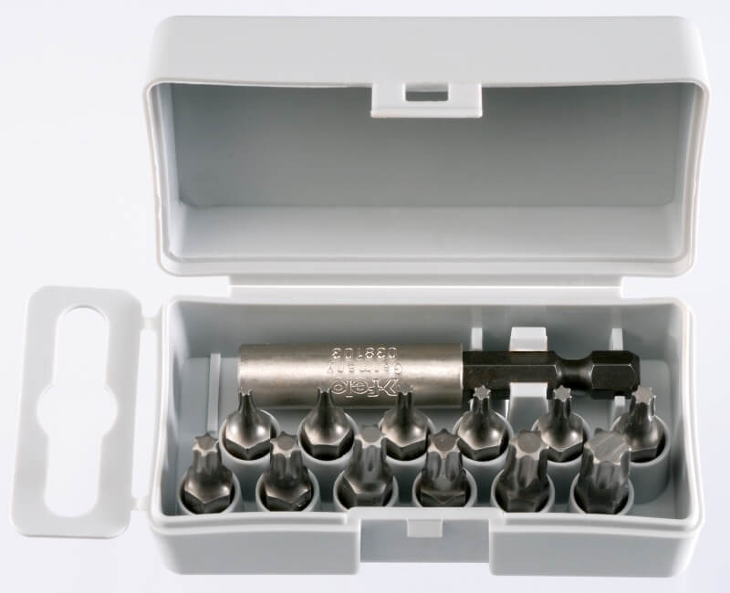 T6-T40 Torx Profi Bit Box készlet C 6,3x25mm - Felo - 02691016
