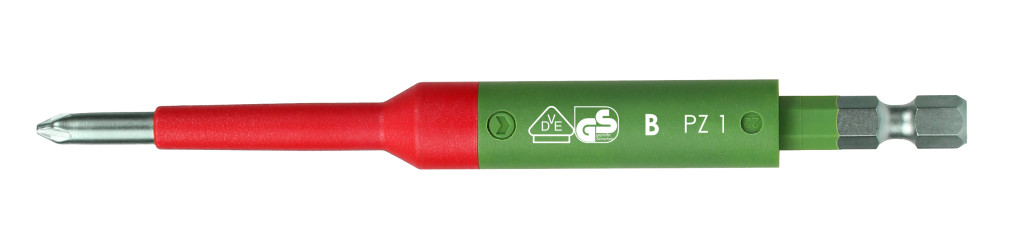 PZ1x125mm VDE szigetelt Pozidriv csavarhúzó bit E6,3 1/4 (1000V IEC60900) - Felo - 03101590