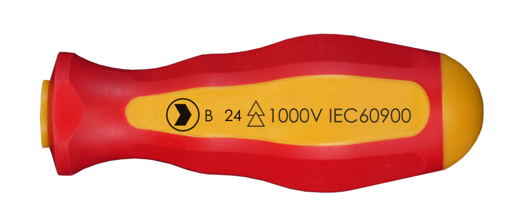 1/4 VDE szigetelt bitbefogós csavarhúzó markolat, bitbefogó nyél (1000V IEC60900) - Felo - 03820500