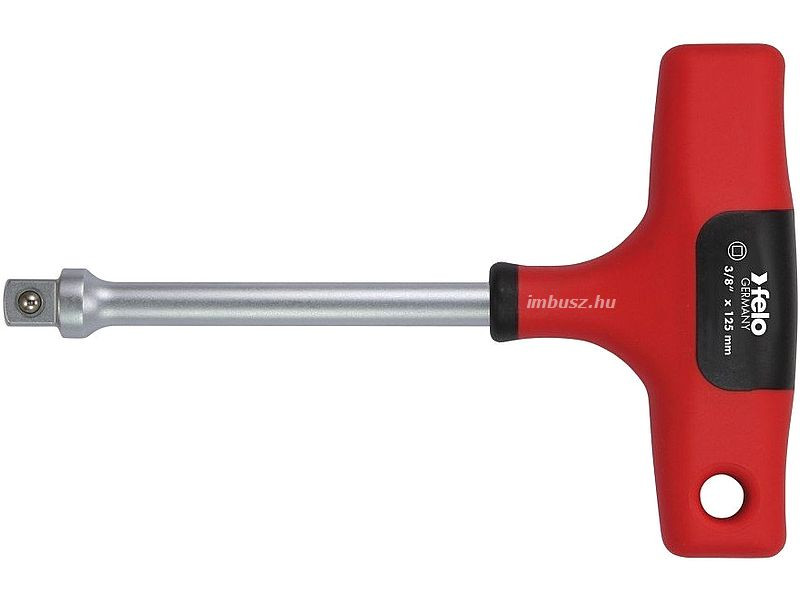 1/2x125mm SQ négyszög dugókulcs adapter 2K ergonomikus T-markolattal (L=185mm) - Felo - 39712780