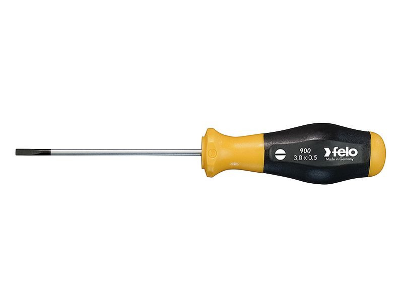 3x0,5x80mm No.9 lapos csavarhúzó kétkomponensű ergonomikus műanyag markolattal - Felo - 90003210