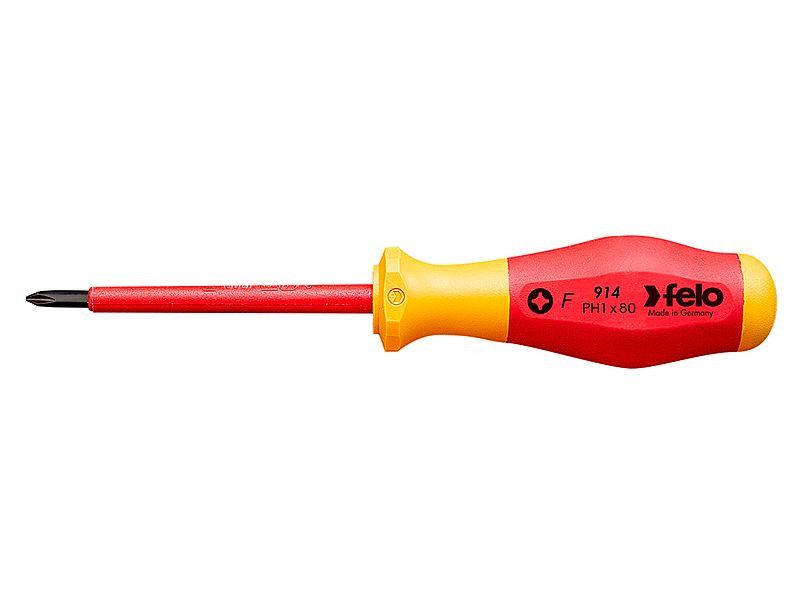 PZ2x100mm No.9 szigetelt Pozidriv csillagcsavarhúzó 2K markolattal (EN60900 AC 1000V) - Felo - 91520390