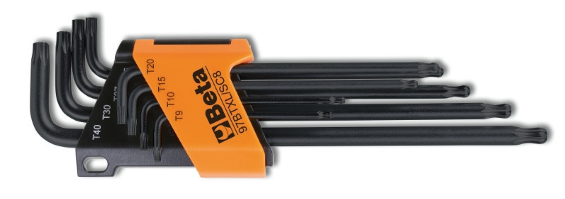 97BTxL/SC8 8 darabos mm Hajlított, egyik végén gömbölyű csavarhúzó készlet Torx® csavarokhoz - Beta - 000970364