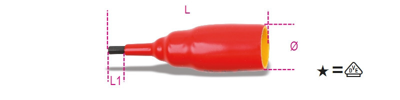 920MQ-PE 12 Imbusz-dugókulcs - Beta - 009200269