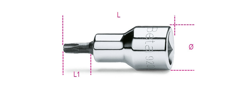 920TX-L 60 1/2"-osTorx® imbusz-Dugókulcs, krómozott, barnított hegy - Beta - 009200540 920TX-L 60 1/2"-osTorx® imbusz-Dugókulcs, krómozott, barnított hegy - Beta - 009200540