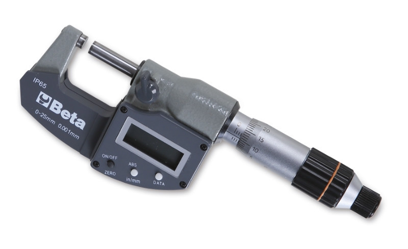 1658DGTB Digitális külső mikrométer, IP65, pontosság: 0,001 mm - Beta - 016580525