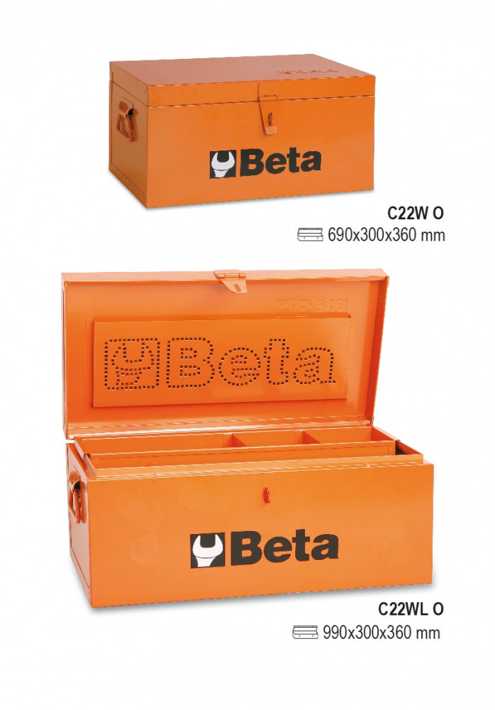 C22W Szerszámláda acélból, belül fabetét a szerszámok védelmére - Beta - 022000299 C22W Szerszámláda acélból, belül fabetét a szerszámok védelmére - Beta - 022000299