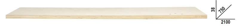 C58PLT-W 2,1 Rétegelt fa munkalap (2100x750 mm) a C58BC moduláris munkapadokhoz - Beta - 058000651 C58PLT-W 2,1 Rétegelt fa munkalap (2100x750 mm) a C58BC moduláris munkapadokhoz - Beta - 058000651
