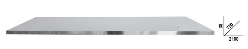 C58PLT-X 2,1 Rozsdamentes acéllal fedett MDF munkalap (2100x750 mm) a C58BC moduláris munkapadokhoz - Beta - 058000656 C58PLT-X 2,1 Rozsdamentes acéllal fedett MDF munkalap (2100x750 mm) a C58BC moduláris munkapadokhoz - Beta - 058000656
